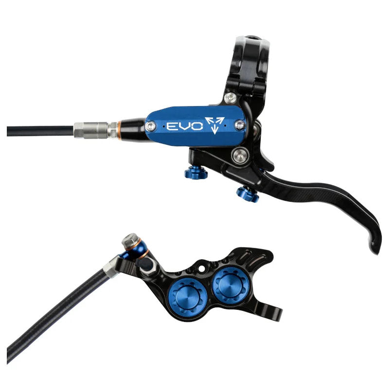 Hope Tech 4 Evo GR4 MTB Hydraulic Disc Brake and Lever - Black/Blue